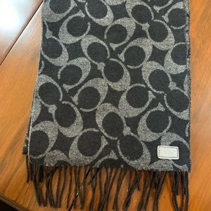 Coach Cashmere reversible scarf